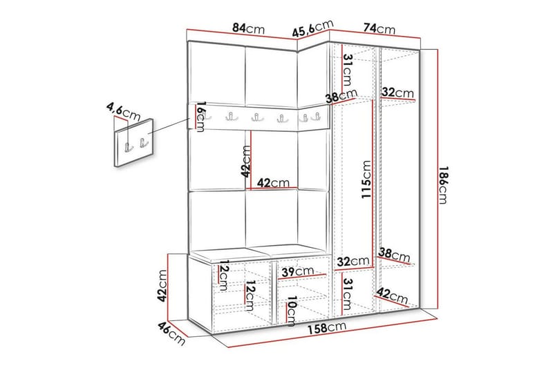 Dunvegan Highboard - Brun - Products - Förvaring - Skåp - Förvaringsskåp