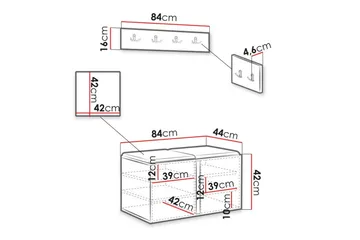 Dunvegan Highboard White - Products - Förvaring - Skåp - Förvaringsskåp