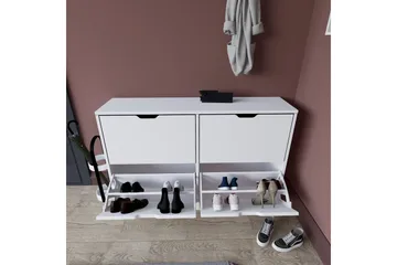 Durusu Skoskåp 120,5 cm - Mattvit - Products - Förvaring - Skåp - Förvaringsskåp