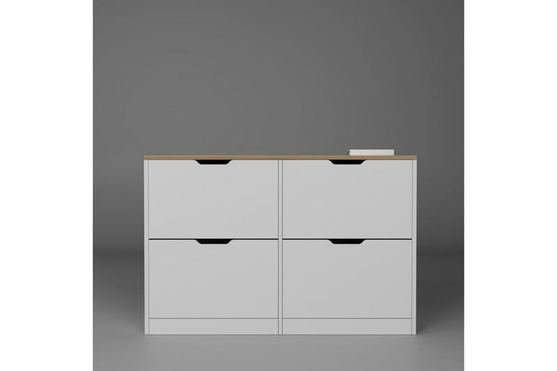 Durusu Skoskåp 120 cm - Matt Vit - Products - Förvaring - Skåp - Förvaringsskåp