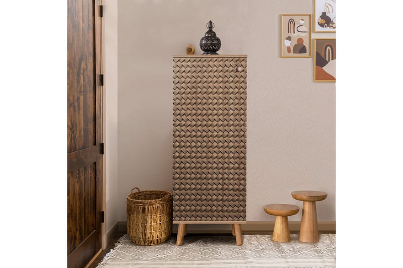 Gelsgan Skoskåp 50 cm - Brun - Products - Förvaring - Skåp - Förvaringsskåp