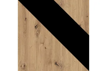 Ines Vitrinskåp 40x51 cm - Ek/Svart - Products - Förvaring - Skåp - Vitrinskåp