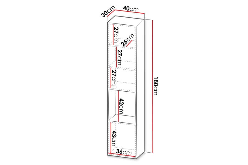 Kangana Highboard - Svart/Brun - Products - Förvaring - Skåp - Förvaringsskåp
