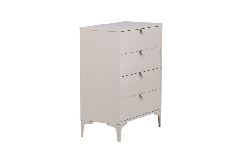 Piring Skåpsbyrå med fyra lådor 78x40x117 cm, Beige