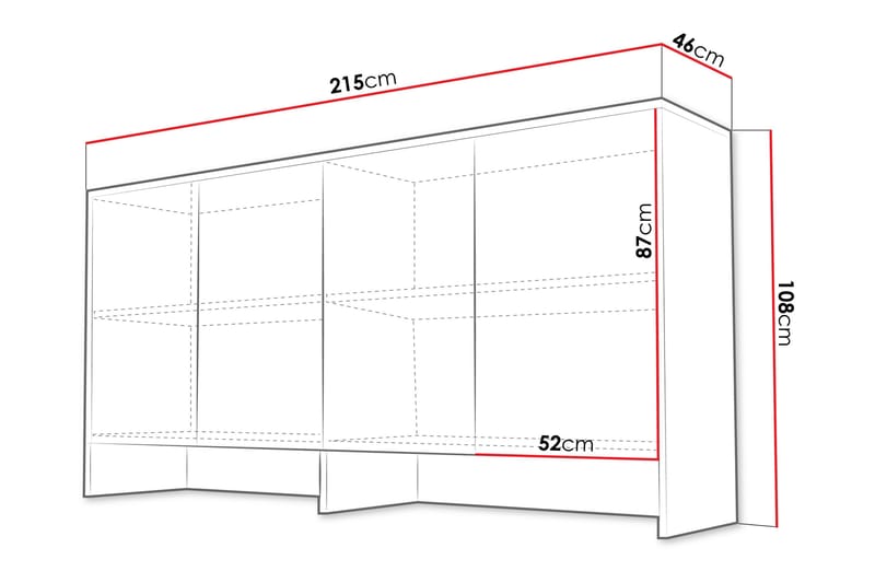 Rauk Highboard - Vit - Products - Förvaring - Skåp - Förvaringsskåp