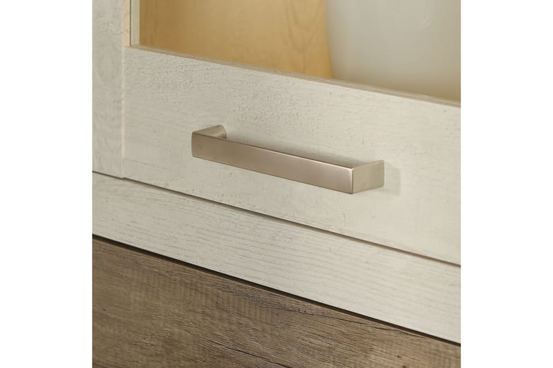 Talebi Vitrinskåp 41 cm djup 71 cm bred 212 cm hög Ljust Trä - Brun/Vit - Products - Förvaring - Skåp - Vitrinskåp