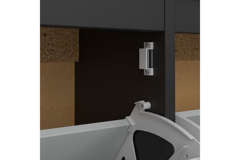 Vallvidera Skoskåp 102,6 cm - Svart - Products - Förvaring - Skåp - Förvaringsskåp