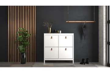 Vallvidera Skoskåp 25x102 cm - Vit/Natur - Products - Förvaring - Skåp - Förvaringsskåp