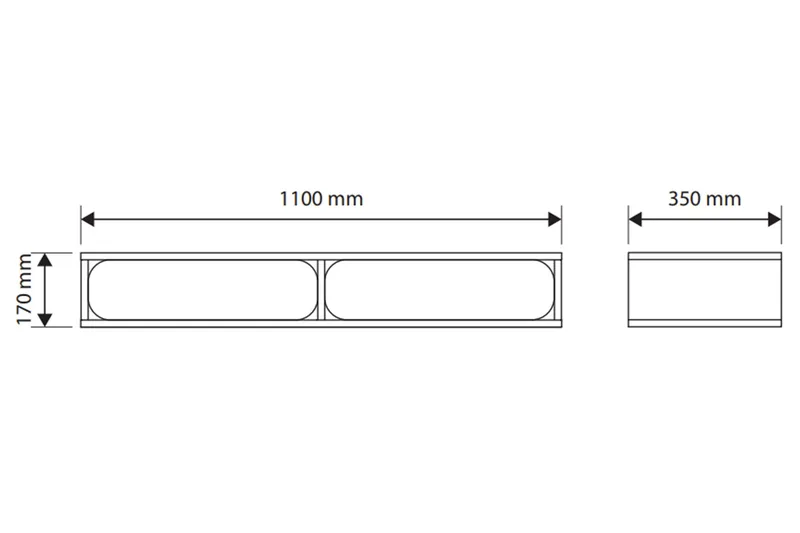 Marinport Väggskåp 110 cm - Beige - Products - Förvaring - Småförvaring - Väggförvaring