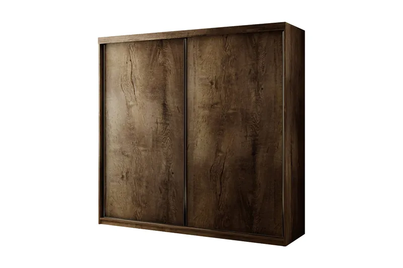 Top Garderob 200x62x200 cm, Brun/Mörk Ask