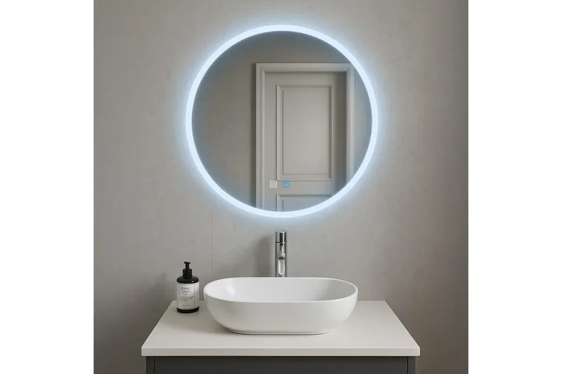 Clas Rund Badrumsspegel med LED-belysning 120 cm - Anti-Fog och Touch-Styrning - Products - Inredning - Badrumsinredning - Badrumsspegel
