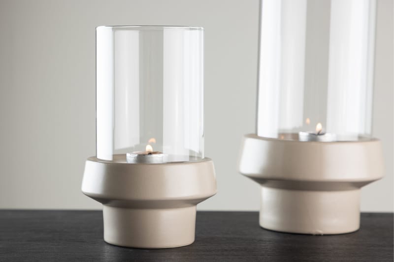 Davida Ljuslykta 13x20 cm - Beige - Products - Inredning - Ljus & dofter - Ljusstakar & ljuslyktor