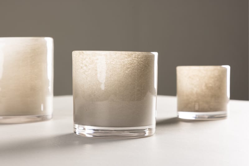 Glora Ljuslykta 10x10 cm - Beige - Products - Inredning - Ljus & dofter - Ljusstakar & ljuslyktor