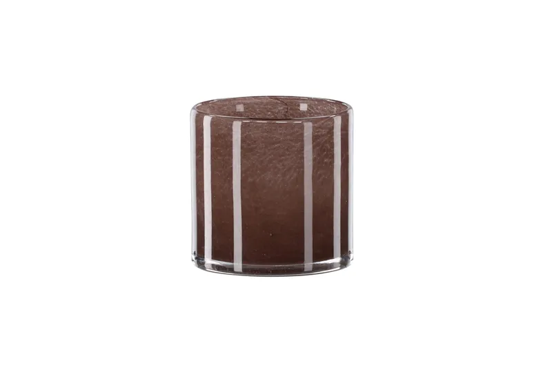 Glora Ljuslykta 12x12 cm - Brun - Products - Inredning - Ljus & dofter - Ljusstakar & ljuslyktor