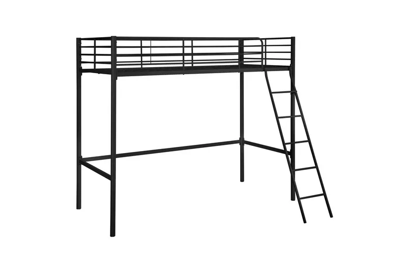 Hög säng Clove Svart, Svart