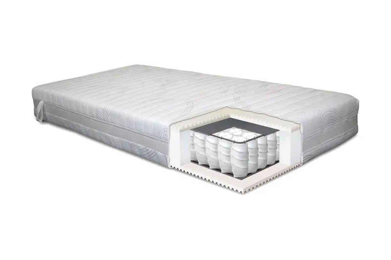 Lowell Resårmadrass 90x200 Fast - Vit - Products - Möbler - Barnmöbler - Barnsäng & juniorsäng - Resårbotten barn & barn madrasser