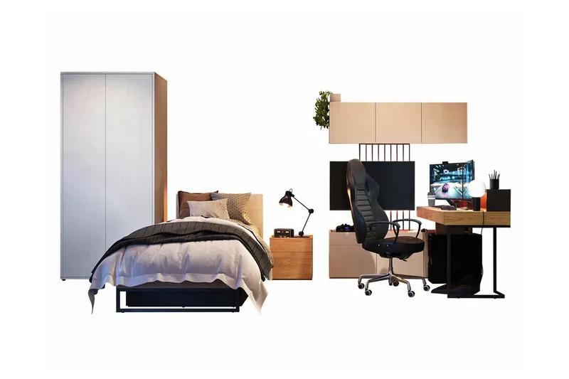 Rathmore Möbelset För Barnrum, Svart