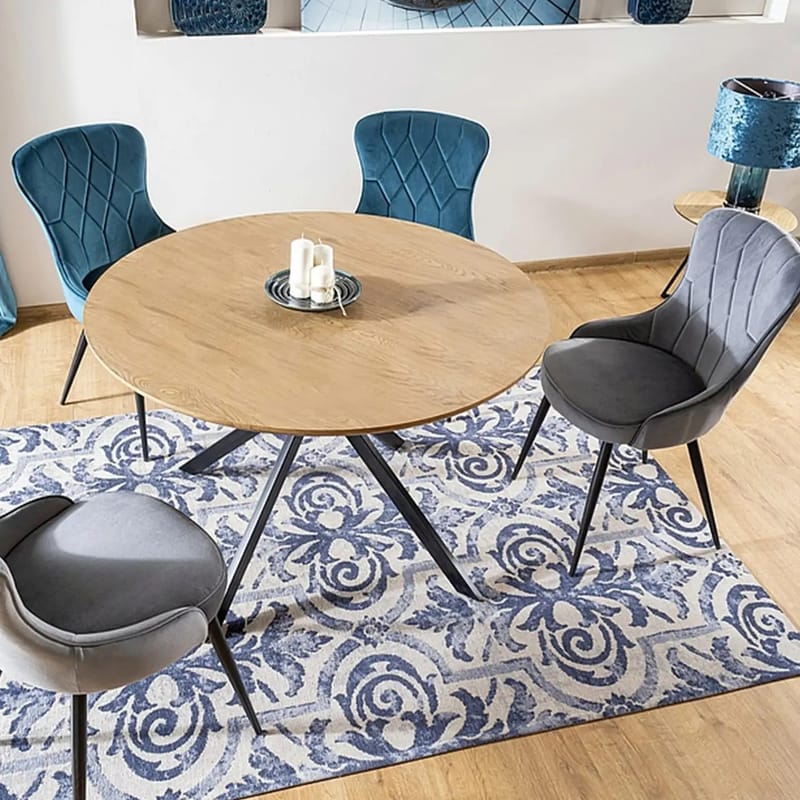 Aster matbord 120 cm - Ek/svart - Ek/svart - Products - Möbler - Bord & matgrupp - Matbord & köksbord