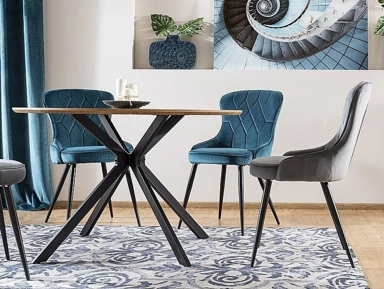 Aster matbord 120 cm - Ek/svart - Ek/svart - Products - Möbler - Bord & matgrupp - Matbord & köksbord