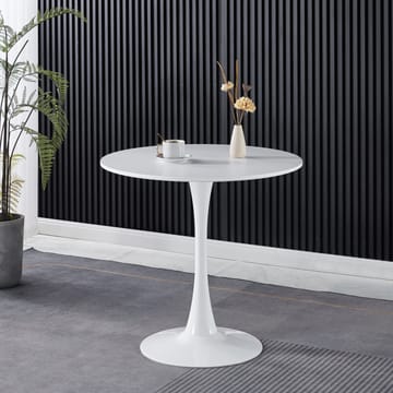 Astrid runt matbord Ø80 cm - Vit - Vit - Products - Möbler - Bord & matgrupp - Matbord & köksbord