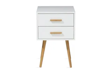 Alabama Sängbord 40 cm - Vit - Products - Möbler - Bord & matgrupp - Avlastningsbord & sidobord - Sängbord & nattduksbord