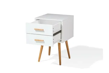 Alabama Sängbord 40 cm - Vit - Products - Möbler - Bord & matgrupp - Avlastningsbord & sidobord - Sängbord & nattduksbord