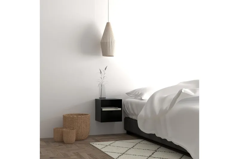 Belleuve Sängbord 25 cm - Svart - Products - Möbler - Bord & matgrupp - Avlastningsbord & sidobord - Sängbord & nattduksbord