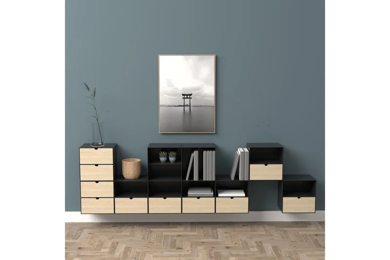 Belleuve Sängbord 25 cm - Svart - Products - Möbler - Bord & matgrupp - Avlastningsbord & sidobord - Sängbord & nattduksbord