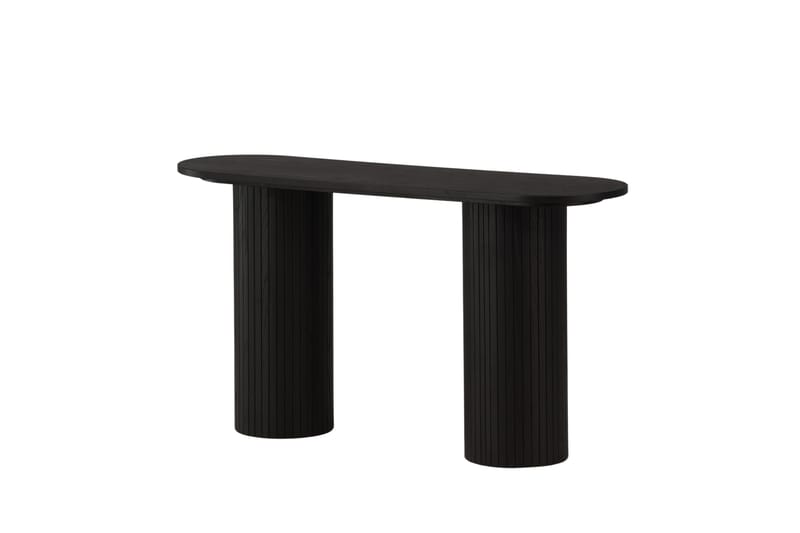 Bianca Sidobord 130x40x72 cm Oval - Svart - Products - Möbler - Bord & matgrupp - Avlastningsbord & sidobord - Brickbord & småbord