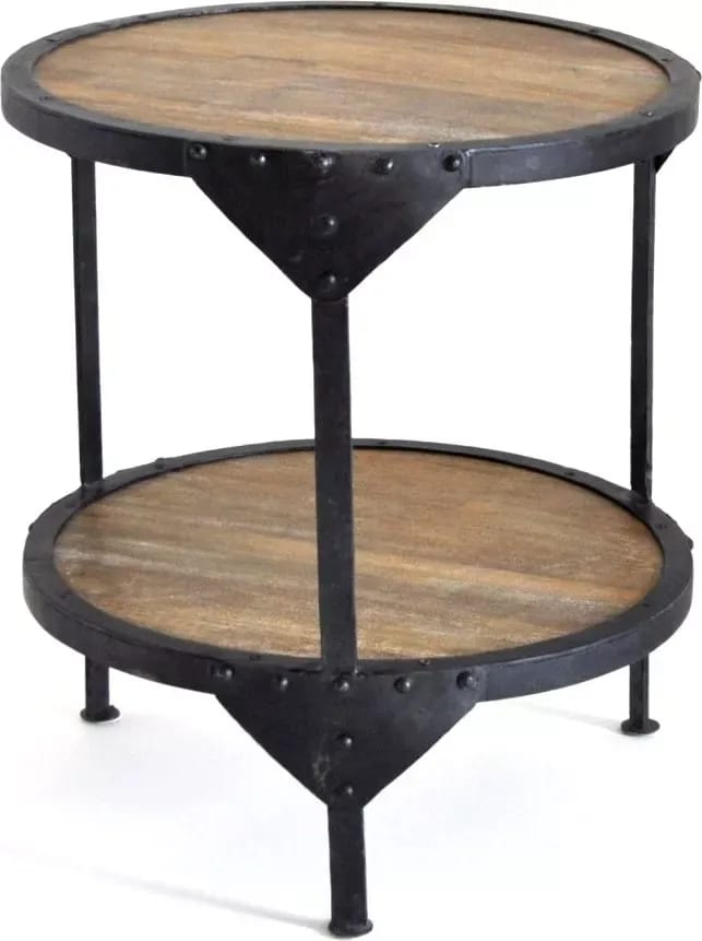 Bombay runt Lampbord Ø50 cm - Vintage, Natur