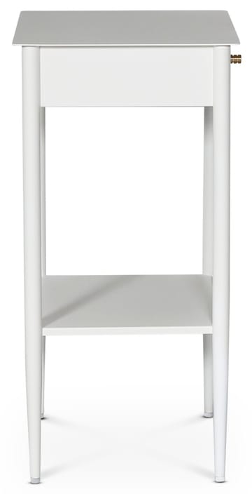 Flash sängbord - Vit metall / Mässing - Vit - Products - Möbler - Bord & matgrupp - Avlastningsbord & sidobord - Sängbord & nattduksbord