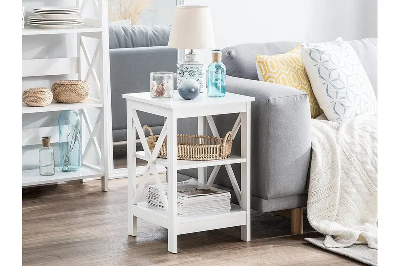 Foster Sidobord 40 cm - Vit - Products - Möbler - Bord & matgrupp - Avlastningsbord & sidobord - Brickbord & småbord