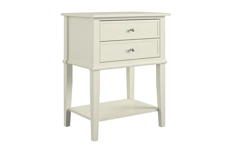 Franklin Sidobord 56 cm Vit - Dorel Home - Products - Möbler - Bord & matgrupp - Avlastningsbord & sidobord - Brickbord & småbord