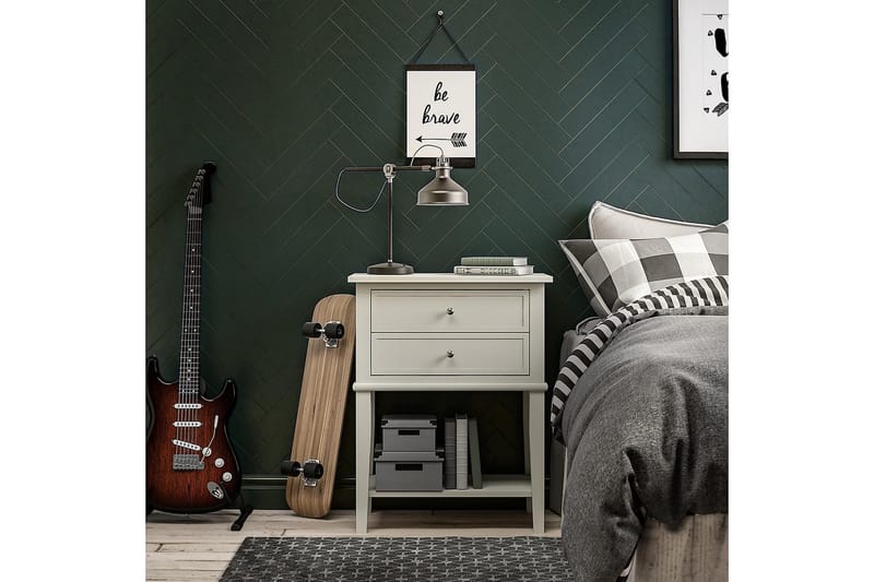 Franklin Sidobord 56 cm Vit - Dorel Home - Products - Möbler - Bord & matgrupp - Avlastningsbord & sidobord - Brickbord & småbord