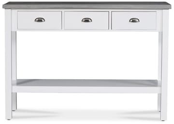 Hugo avlastningsbord med 3 lådor - Vit / Cement - vit / cement - Products - Möbler - Bord & matgrupp - Avlastningsbord & sidobord - Konsolbord & hallbord