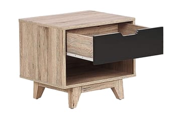 Hultz Soffbord 50 cm - Svart/Ljust Trä - Products - Möbler - Bord & matgrupp - Avlastningsbord & sidobord - Sängbord & nattduksbord