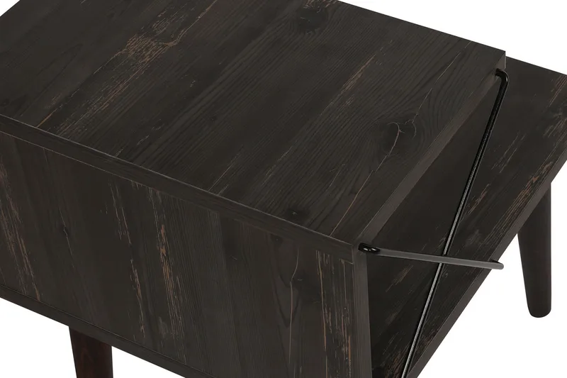 Kaysie Sängbord 50 cm - Mörkbrun - Products - Möbler - Bord & matgrupp - Avlastningsbord & sidobord - Sängbord & nattduksbord