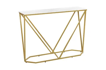 Konsolbord Hazen Vitt, guld - Vitt, guld - Products - Möbler - Bord & matgrupp - Avlastningsbord & sidobord - Konsolbord & hallbord