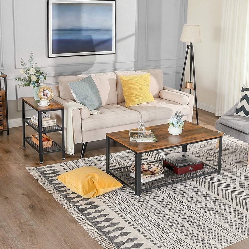 Lasse sidobord 60 x 30 cm - Brun/svart - Brun/Svart - Products - Möbler - Bord & matgrupp - Avlastningsbord & sidobord - Brickbord & småbord