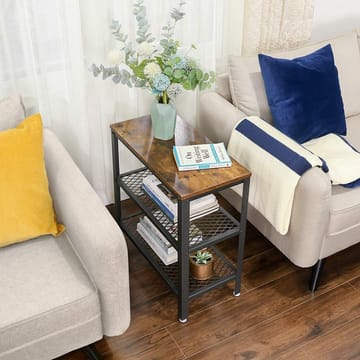 Lasse sidobord 60 x 30 cm - Brun/svart - Brun/Svart - Products - Möbler - Bord & matgrupp - Avlastningsbord & sidobord - Brickbord & småbord