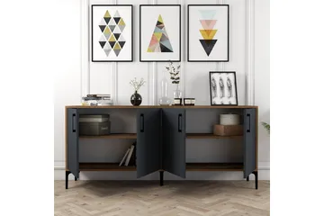 Levents Avlastningsbord 180 cm - Valnöt/Antracit - Products - Möbler - Bord & matgrupp - Avlastningsbord & sidobord - Konsolbord & hallbord