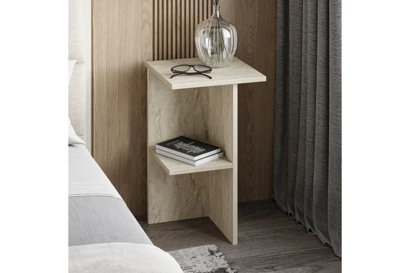 Nattduksbord Gwyneth Travertin - Travertin - Products - Möbler - Bord & matgrupp - Avlastningsbord & sidobord - Sängbord & nattduksbord