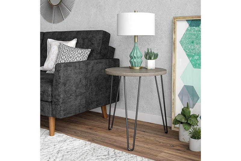 Owen Sidobord 50 cm Grå - Dorel Home - Products - Möbler - Bord & matgrupp - Avlastningsbord & sidobord - Brickbord & småbord