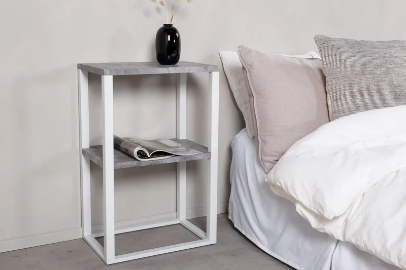 Rise Sängbord 30 cm - Vit - Products - Möbler - Bord & matgrupp - Avlastningsbord & sidobord - Sängbord & nattduksbord