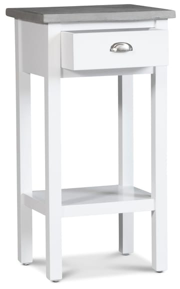 Sängbord 75 cm högt vitt cement topp - Vit/cement - Products - Möbler - Bord & matgrupp - Avlastningsbord & sidobord - Sängbord & nattduksbord