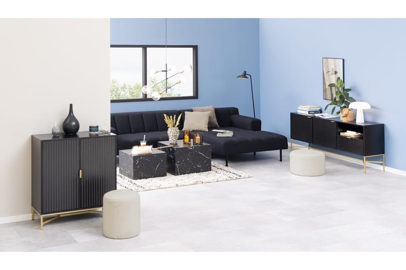 Samon Soffbord 58x58 cm - Svart - Products - Möbler - Bord & matgrupp - Avlastningsbord & sidobord - Satsbord