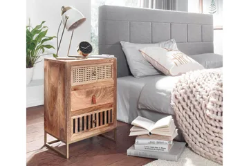 Seddik Sängbord 30 cm Rektangulär - Brun - Products - Möbler - Bord & matgrupp - Avlastningsbord & sidobord - Sängbord & nattduksbord