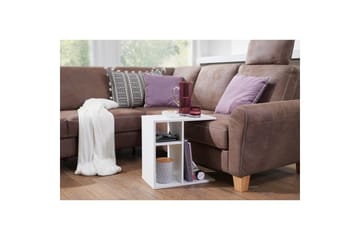 Sido bord Wohnling folierad spånskiva 50 cm, modern loftstil Vit - Vit - Products - Möbler - Bord & matgrupp - Avlastningsbord & sidobord - Brickbord & småbord