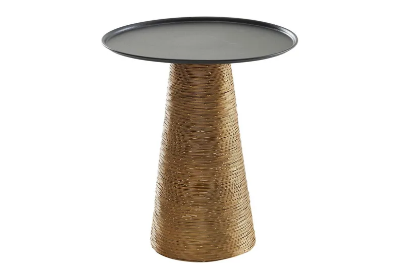 Sido bord Wohnling Metall Rund 40 cm Brickoptik Bordsskiva Modern