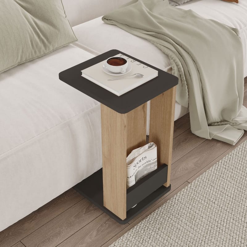 Solven Sidobord 32x42x55 cm - Ek och antracit - Products - Möbler - Bord & matgrupp - Avlastningsbord & sidobord - Brickbord & småbord